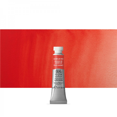 Winsor & Newton Peinture Professionnelle Aquarelle 5ml Rouge de Cadmium