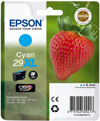 Epson T 29 XL Cyan C13T29924012