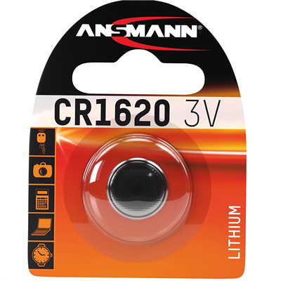 Ansmann Pile bouton en lithium "CR1620", 3,0 Volt 5020072