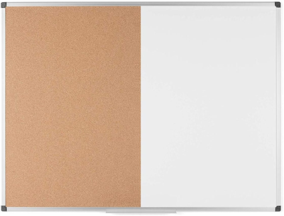 Bi-Office Tableau mixte, tableau blanc / liège, 900x600 mm