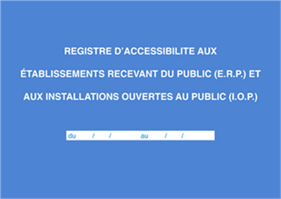 Elve Registre "Accessibilité aux ERP et IOP" 48001