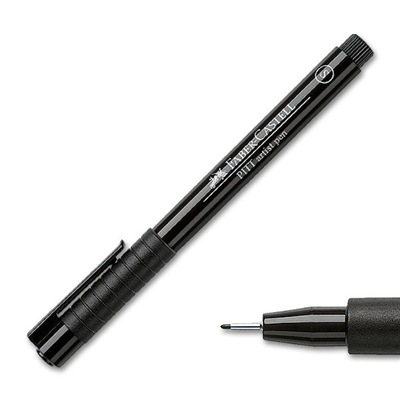 Faber - Castell Feutre PITT S artist pen, noir code couleur : 199