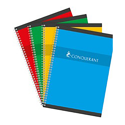 CONQUERANT SEPT Cahier reliure intégrale 240 x 320 mm seyès