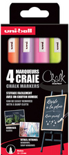 uni-ball Marqueur craie Chalk marker PWE5M/4 PF étui de 4