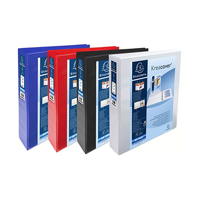 EXACOMPTA Classeur personnalisable Kreacover A4 Maxi blanc