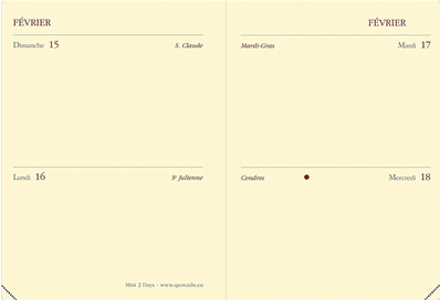 Quo Vadis Agenda Mini 2 days   370024Q