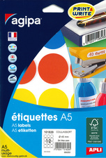 agipa Pastille de couleur diamètre : 45 mm rond assorti