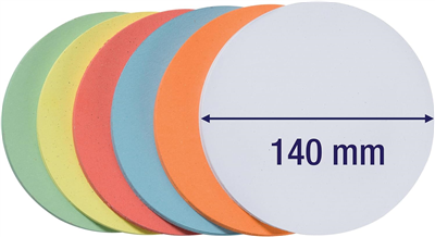 FRANKEN Carte de présentation, rond, diamètre : 140 mm