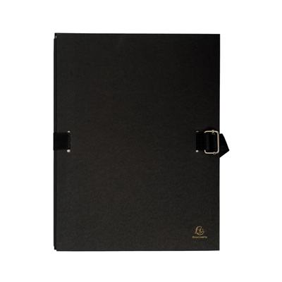 EXACOMPTA Chemise à dos extensible A4 carton noir