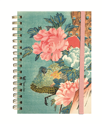 Collection Musée Carnet à spirales A5 Paon - Hiroshige