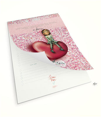 Mon amie Luce Bloc note - to do list coeur