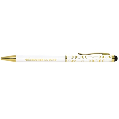 Art & Kraft Stylo stylus Leitmotiv  blanc Décrocher la lune
