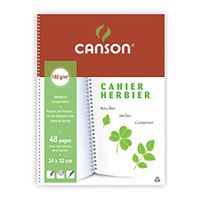 CANSON Cahier Herbier 240 x 320 mm 48 pages