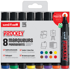 uni-ball Marqueur permanent PROCKEY PM126/8 PF set de 8