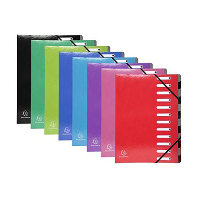 EXACOMPTA Trieur Iderama 12 compartiments violet