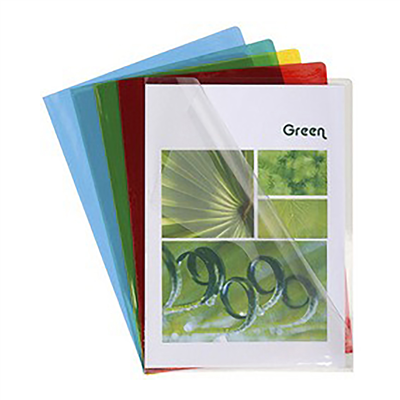 EXACOMPTA Pochette coin A4 PVC 0,13 mm assorti