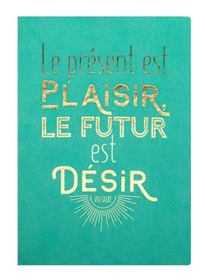 Art & Kraft Carnet A5 Souple "Leitmotiv" J'ai décidé d'être heureux parce que