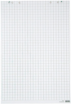 LANDR bloc paperboard, 20 feuilles, quadrillé / uni