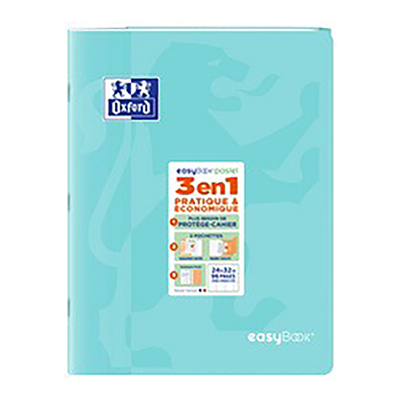 Oxford Cahier piqure EasyBOOK Pastel 240 x 320 mm assorti