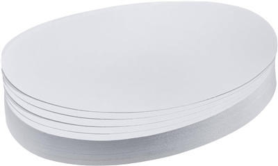 FRANKEN Carte de présentation, ovale, 110 x 190 mm, blanc