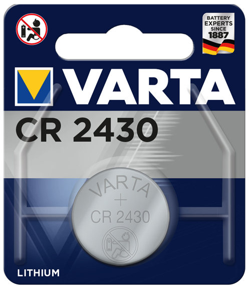 Varta Pile bouton en lithium "CR2430", 3,0 Volt par 4