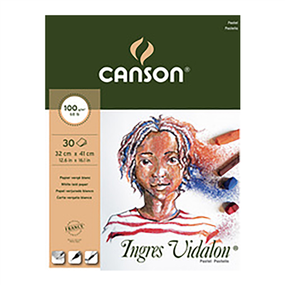 CANSON Bloc papier dessin Ingres Vidalon 320 x 410 mm