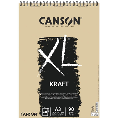 CANSON Bloc à croquis et études XL KRAFT A3
