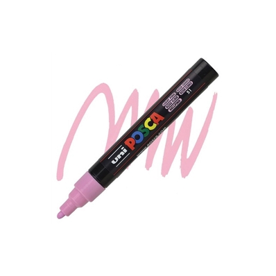 Uni-ball Posca Marqueur à pigment PC-5M, rose clair