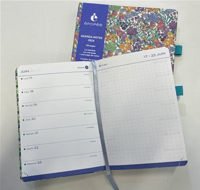 Epopée Agenda Félicité A6 Fleurs