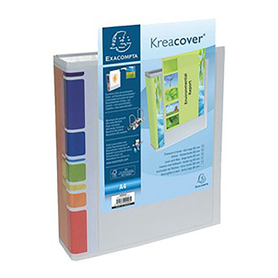 EXACOMPTA Classeur à levier Prem'Touch Kreacover A4 blanc