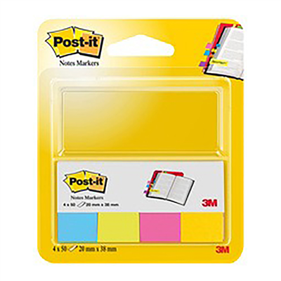 Post-it Marque-pages en papier 15 x 50 mm couleurs néon