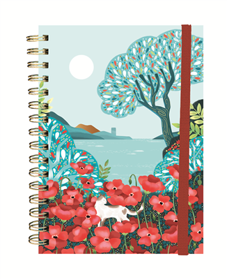 Art & Kraft Catimini Carnet à spirales Coquelicots