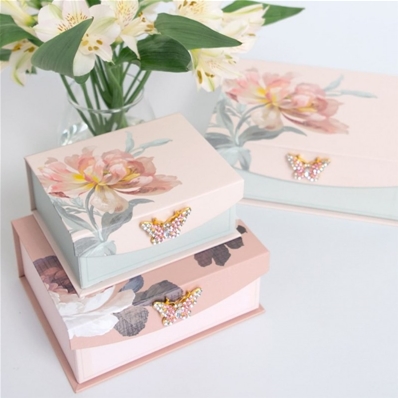 Punch studio Boite rectangulaire moyen modele Brooch Natural