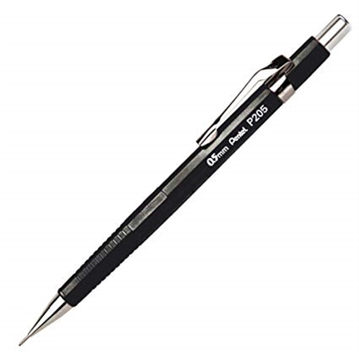 Pentel Porte-mines P 205 diamètre de mines : 0,5 mm noir