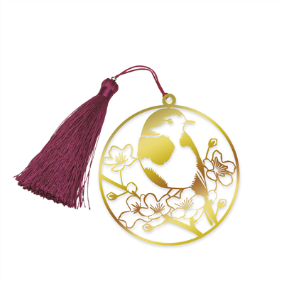 Art & Kraft Marque page métal découpe Rouge gorge