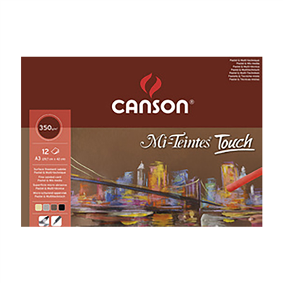 CANSON Bloc de feuilles à dessin Mi-Teintes Touch