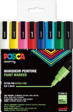 POSCA Marqueur à pigment PC-3M étui de 16