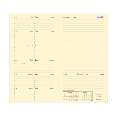 Quo Vadis Agenda Italnote Soho Rouge