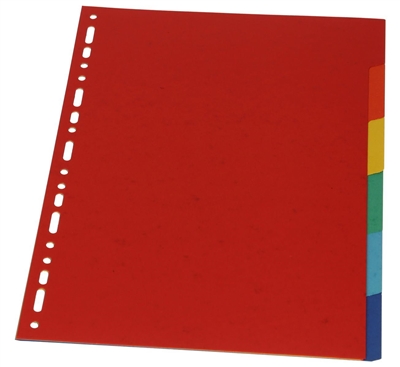 Exacompta Intercalaires en carton, A4 Maxi, 6 positions 2106E