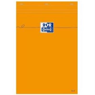 Oxford Bloc-notes A5 quadrillé 80 feuilles orange
