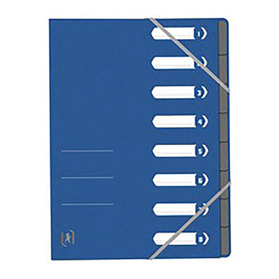 Oxford Trieur Top File+ A4 8 compartiments bleu| Idée cadeau ...