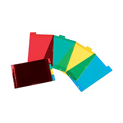 Oxford Intercalaires en plastique uni PVC A5 4 touches