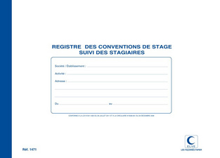 ELVE Registre Conventions de stage Suivi des stagiaires