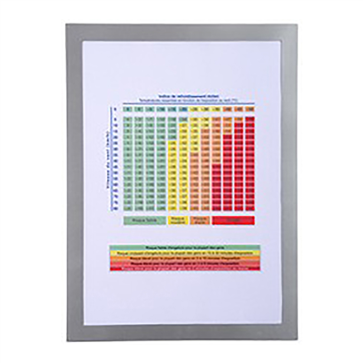 EXACOMPTA Cadre magnétique A4 argent