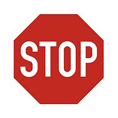 EXACOMPTA Plaque de signalisation STOP