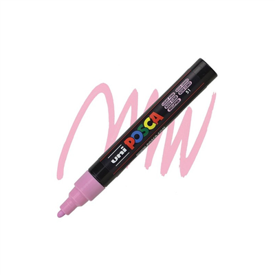 Uni-ball Posca Marqueur à pigment PC-5M, rose clair