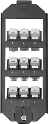 DIGITUS Unité d'encastrement pour boîte de sol, triple