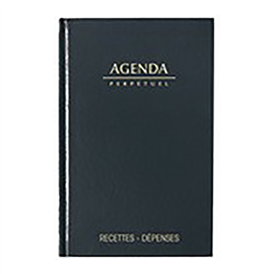 LECAS Agenda perpétuel Recettes - Dépenses