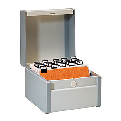 Rexel boîte à fiches format A5 oblong en plastique