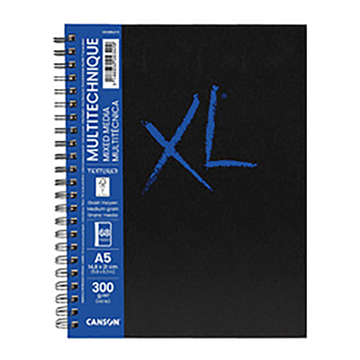 CANSON Carnet de dessin XL BOOK MIXED MEDIA Textured A5